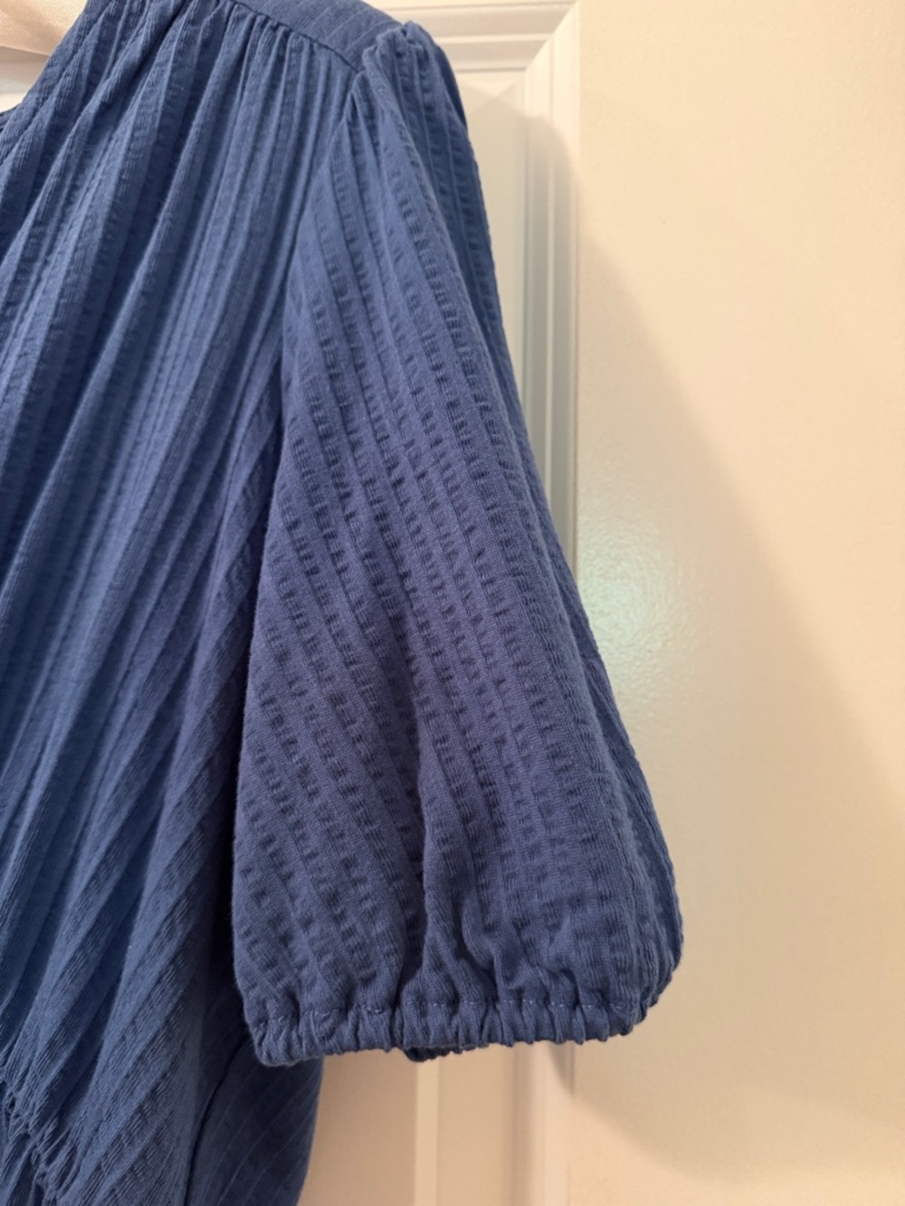 Boden Cornflower Blue V-Neck Tiered Mini Dress Size 12R - Picture 5 of 7